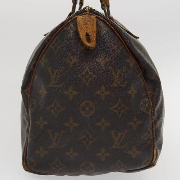 LOUIS VUITTON Monogram Speedy 30 Hand Bag - Picture 4 of 15